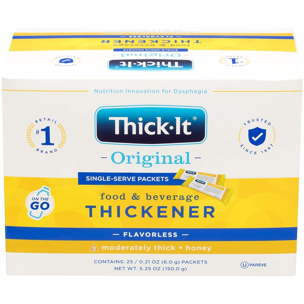 Thick-It Original Food & Beverage Thickening Powder, Honey Consistency, 6g Packets, 25 Count