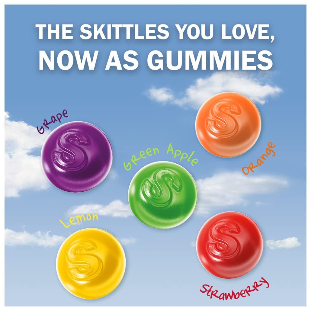 Skittles Gummies Variety Pack (Sour, Original, & Wild Berry) (Pack Of 6) Variety Pack