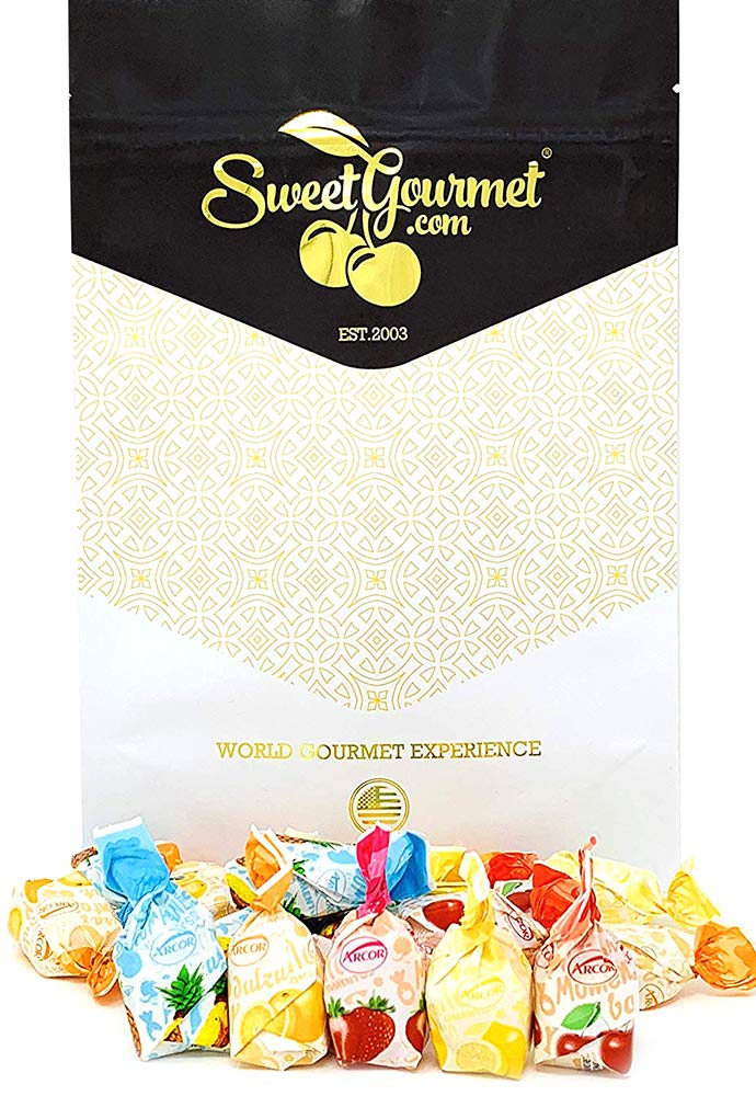 Sweetgourmet Arcor Fruit Filled Assorted Bon Bon Hard Candy | 1 Pound