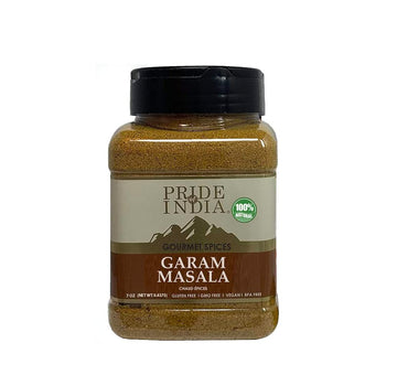 Pride Of India Garam Masala Ground Spice Blend 6 oz Medium Sifter Bottle Ideal for Curries & Pilafs