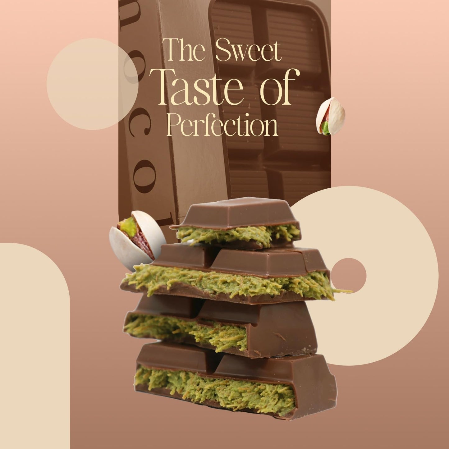 Hastel Viral Dubai Chocolate Pistachio Bars 7 Oz 200 G Smooth Taste Gift For Dessert Lovers Rich Kataifi Flavors Premium Texture
