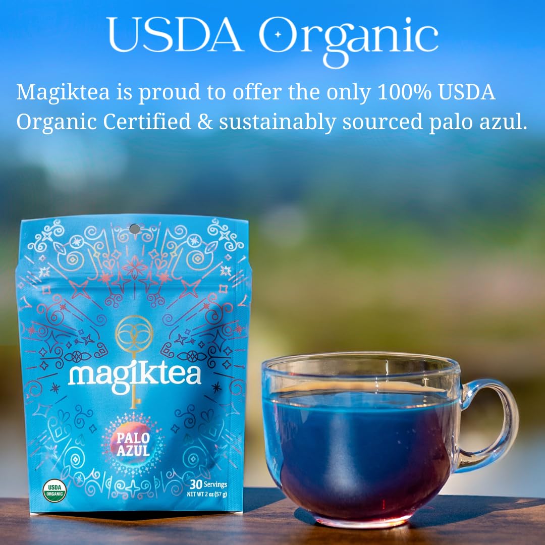 Magiktea Palo Azul Tea Bags, 15 Plant-Based, USDA Organic, Caffeine-Free, One Size