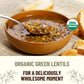Mountain High Organics Certified Organic Green Lentils, 400 Ounce (Pack of 1) - Healthy, Nutritious Legume for Cooking and Baking