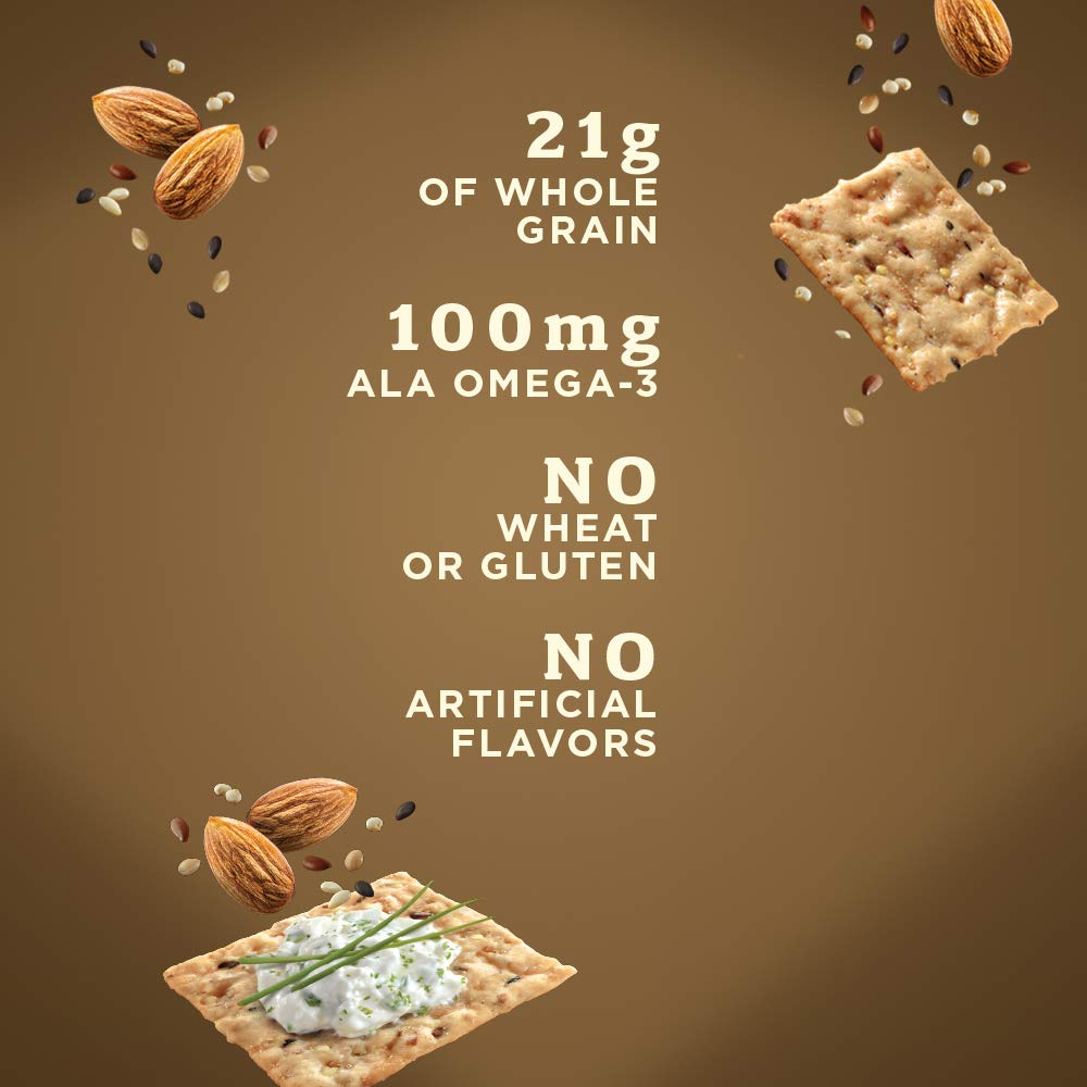 Blue Diamond Almond Cracker Crisps, Multi-Seed, 4.25 oz
