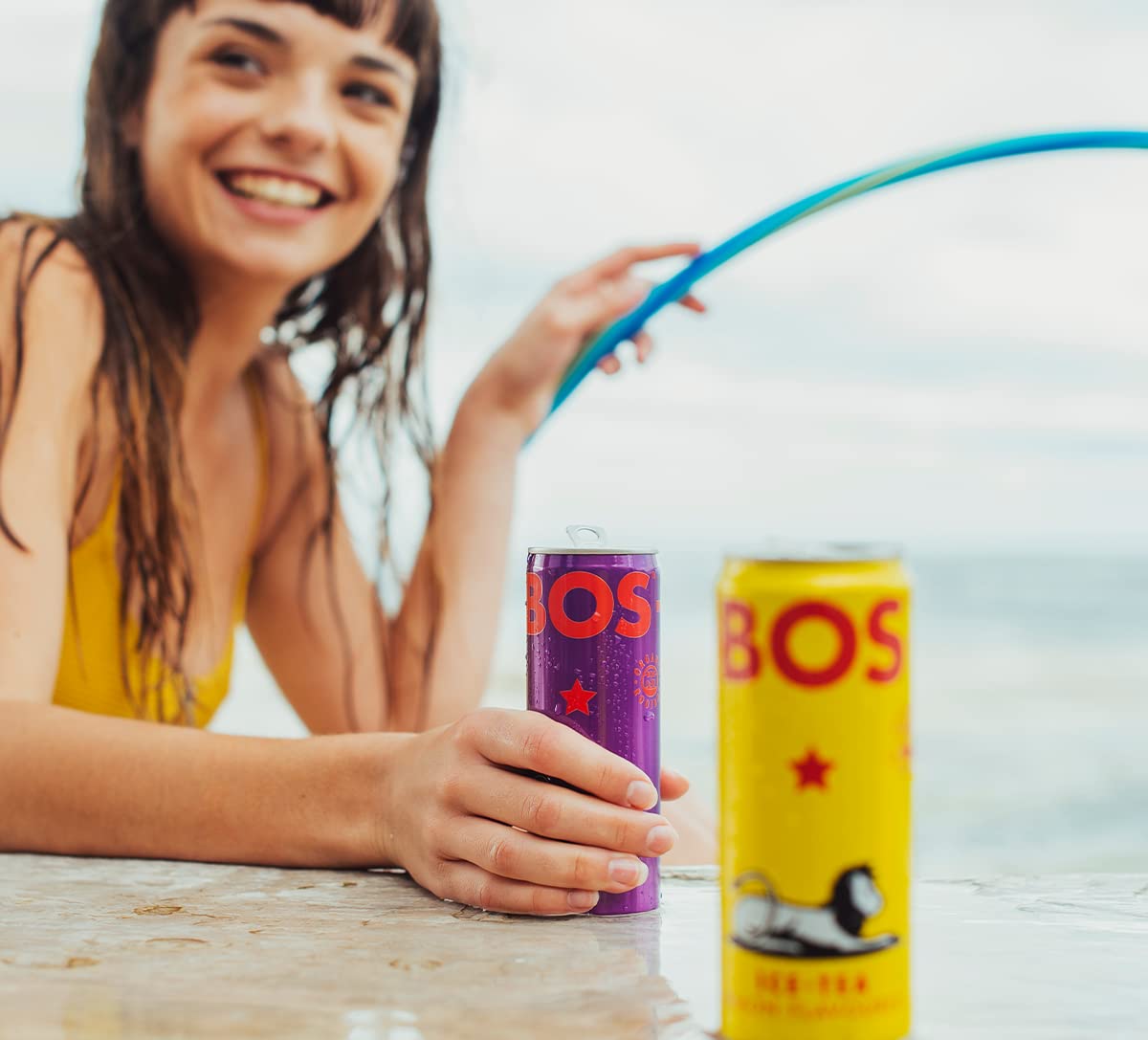 BOS Rooibos Iced Tea Berry - Organic, Caffeine Free, Antioxidant-Rich, 24x (6x 10.1 oz Cans)