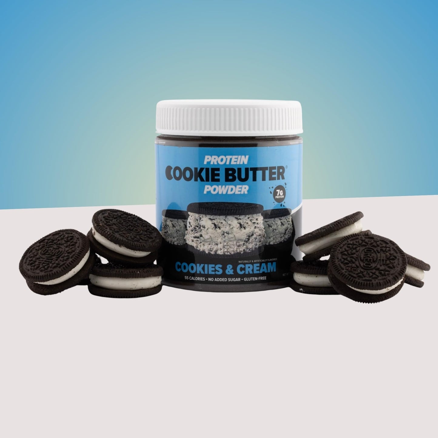 Flexible Dieting Lifestyle Whey Protein Cookie Butter Powder - Cookies & Cream | Keto-Friendly, Low Carb, No Added Sugars, Glute