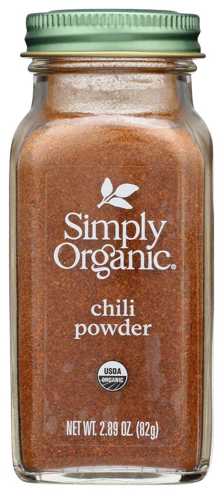 Simply Organic Chili Powder, Certified Organic | 2.89 oz | Pack of 2