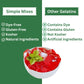 Simple Mixes Natural Gelatin Dessert, Raspberry, Healthy Snack, Dye-Free, No Gluten or Fat, Kosher, 6 Pack
