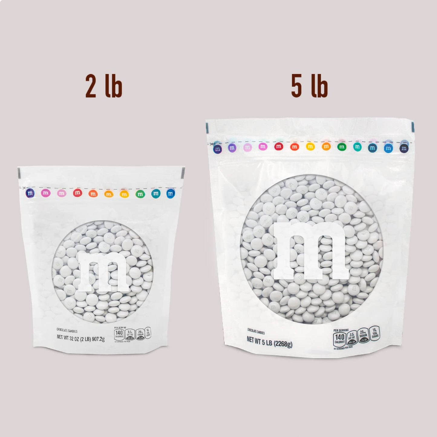 M&MS WORLD Candy Bulk - Pearl Milk Chocolate for Candy Bar, Chocolate for Weddings, Birthdays, Graduations, Party Favors, Easter