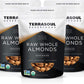 Terrasoul Superfoods Organic Raw Almonds, Unpasteurized, 6 lbs (3 x 2 lb Bags), Healthy Snack, Vegan, Gluten-Free