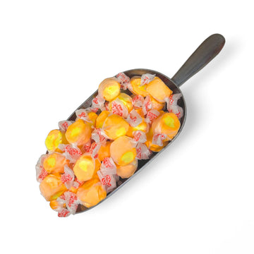 Premium Mango Saltwater Taffy Chewy Candy Sweet, Fruity Flavor Bulk 1 Lb Bag 60+ Pieces Individually Wrapped, Nut & Gluten Free