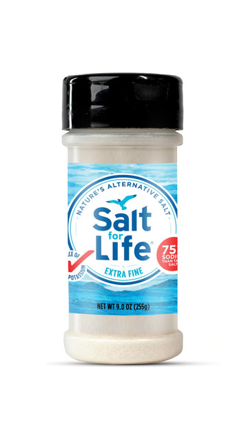 Salt For Life Salt Substitute - 9 oz. - Tasty Low Sodium Potassium Salt Substitute for High Blood Pressure With Real Salt-Taste 