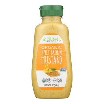 Primal Kitchen Mustard Spicy Brown, 12 Oz (Pack Of 6)