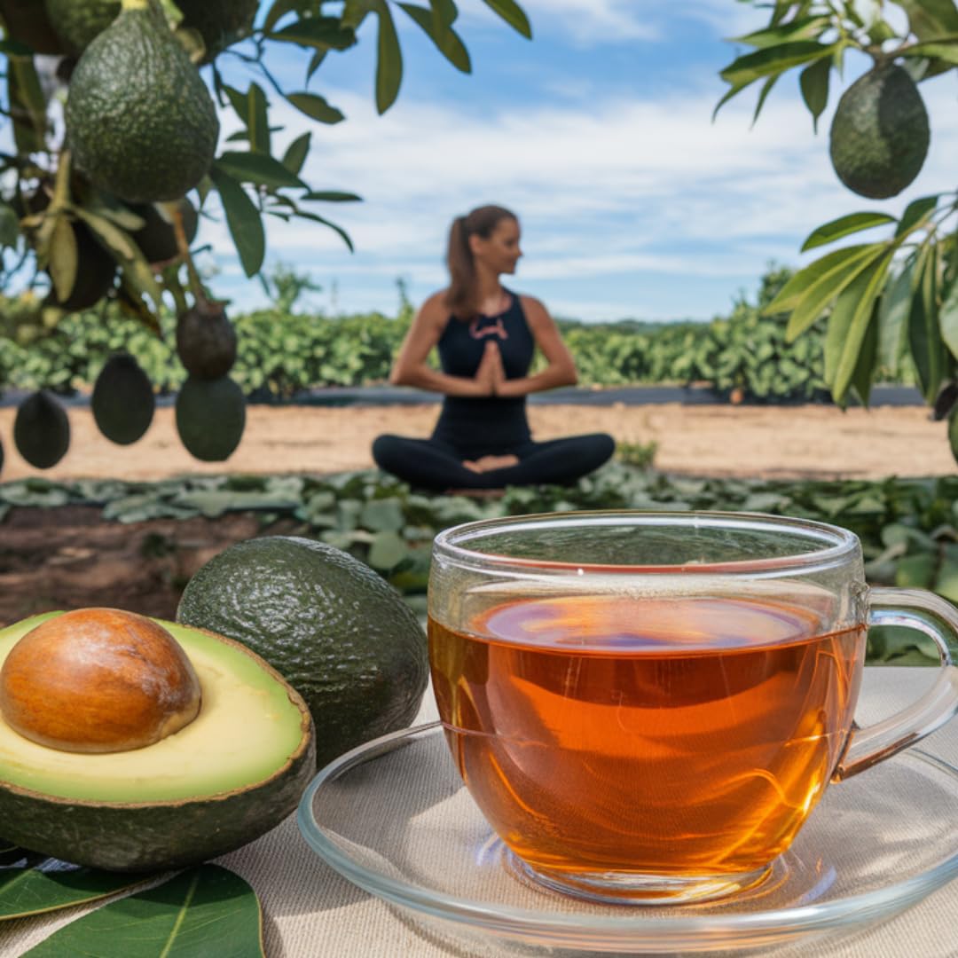 Avocado Leaf Tea Black Tea Blend, Lightly Caffeinated, 15 Tea Bags, Sugar-Free, Vegan, Gluten Free, Non-GMO, Model BLK-CAN