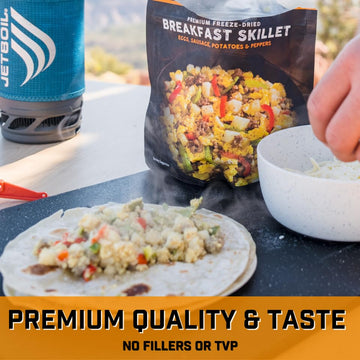 Peak Refuel Breakfast Skillet | 31G Protein | 680 Calories | 100% Real Meat | Premium Freeze Dried Backpacking & Camping Food |