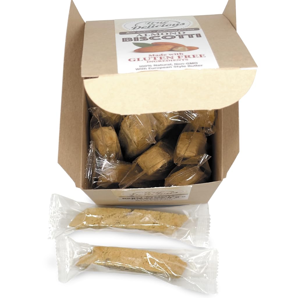 True Delicious Almond Biscotti, Gluten Free, Individually Wrapped, 6oz (Pack of 4), Model TDIWGFAB4PA