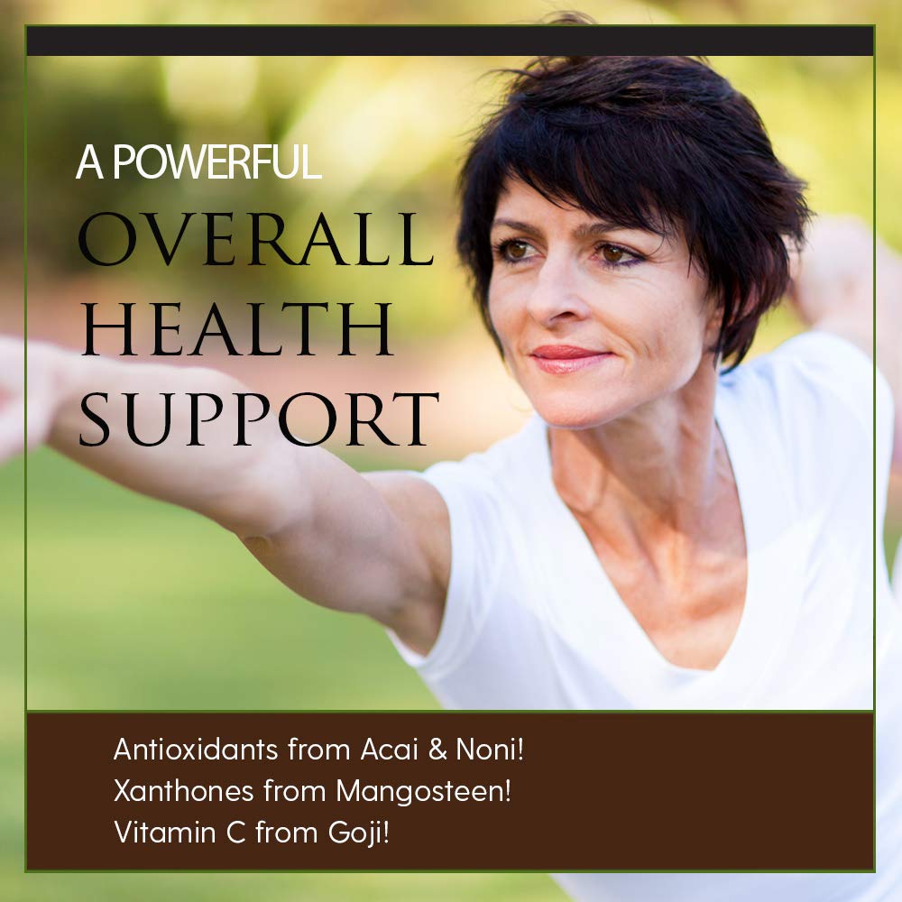 Lifetime Acai, Mangosteen, Noni & Goji Superfruit Juice Blend | Dynamic Antioxidant, No Gluten | For Healthy Circulation & Immun