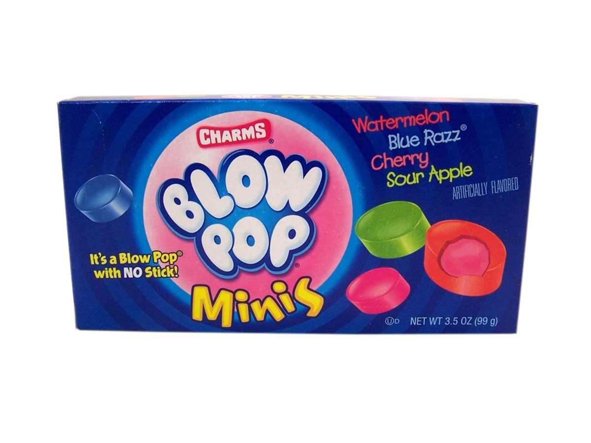 Charms Blow Pops Minis Theater Box, 3.5 Oz (Single - 3.5 Oz Box)
