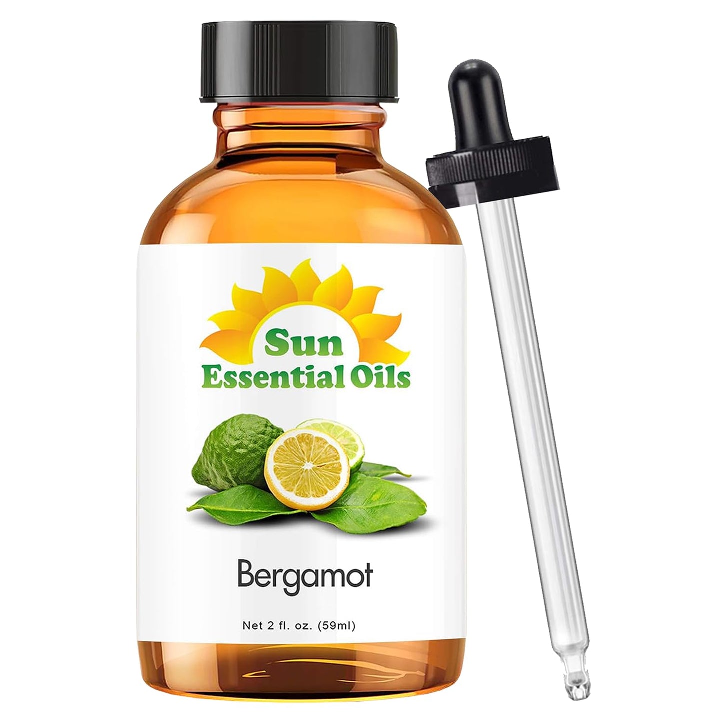 Sun Essential Oils 2Oz - Bergamot Essential Oil - 2 Fluid Ounces