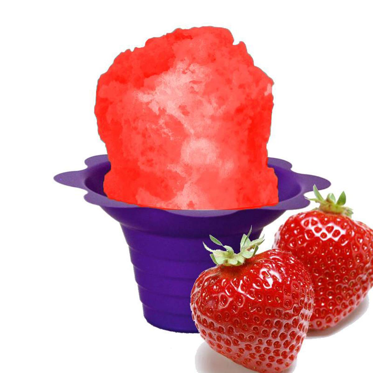 Hypothermias Strawberry Ready To Use Gallon (128 Fl. Oz) Hawaiian Snow Cone Flavors Syrup - Shaved Ice, 100% Pure Cane Sugar