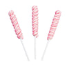 Pink Mini Twisty Lollipops - Unicorn Horn Party Candy, Gender reveal, Girls Baby Shower Nostalgic Candy, Suckers, 24 Pieces, Ind