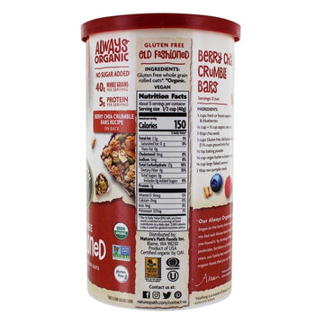 Nature's Path,Gluten Free Old Fashioned Oatmeal, 18 Ounce