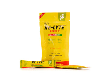 REDMOND Re-Lyte Energy Sample Pack - 3 Lemon Lime & 3 Raspberry Mango Flavor