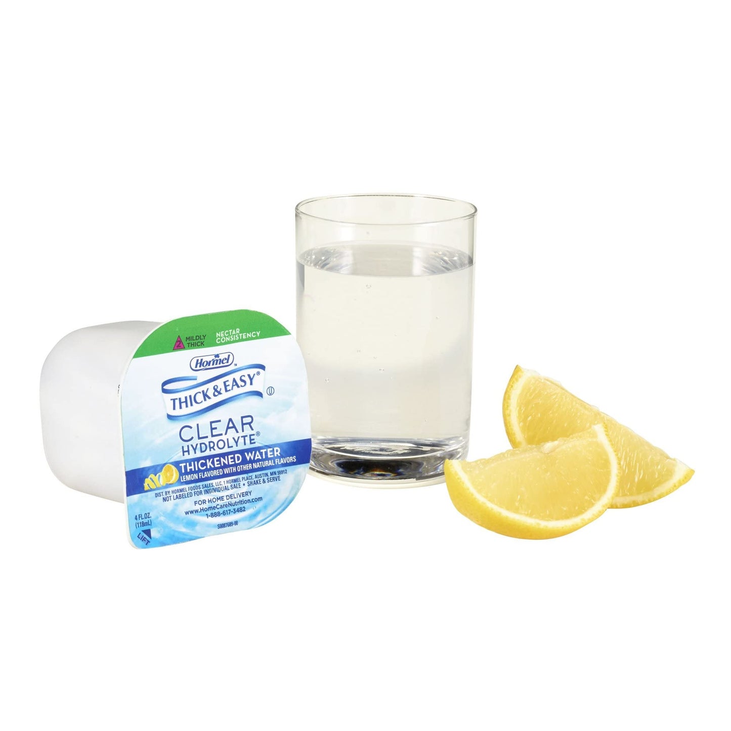 Thick & Easy Hydrolyte Nectar Thickened Water, 4 Fl Oz, Pack of 24, Model 23061