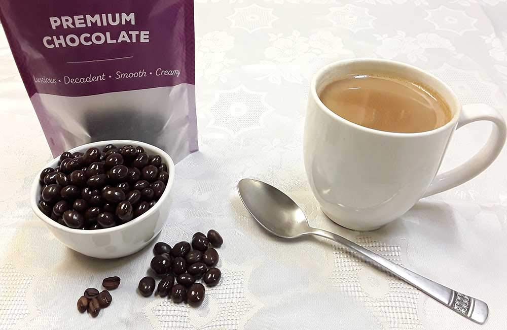 Madelaine Dark Chocolate Covered Espresso Beans - enhanced Gourmet Snack - 6 oz Bag - Rich Dark Chocolate & Crunchy Coffee Beans - Perfect Treat for Coffee Lovers