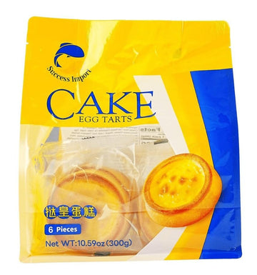 Egg Tarts Cake Snack, 6 Individually Wrapped 9.74oz Egg Tarts Cake,10.59 oz