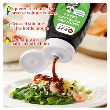 Sauce Grandmaster Pure Oyster Sauce 2 Pack - Gluten Free, Vegan, Non-GMO, 13.5 fl oz Bottles