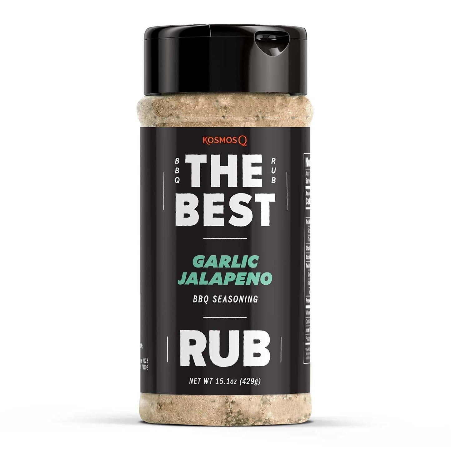 Kosmos Q The Best Garlic Jalapeno Rub - Garlic Jalapeno Pepper Seasoning  Bbq Dry Rub - Use On Chicken, Shrimp, Wings, Salmon  V
