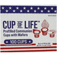 100 Prefilled Communion Cups With Premium Red Grape Juice And Wafers By Cup Of Life - Fresh, Convenient, And Ready To Serve