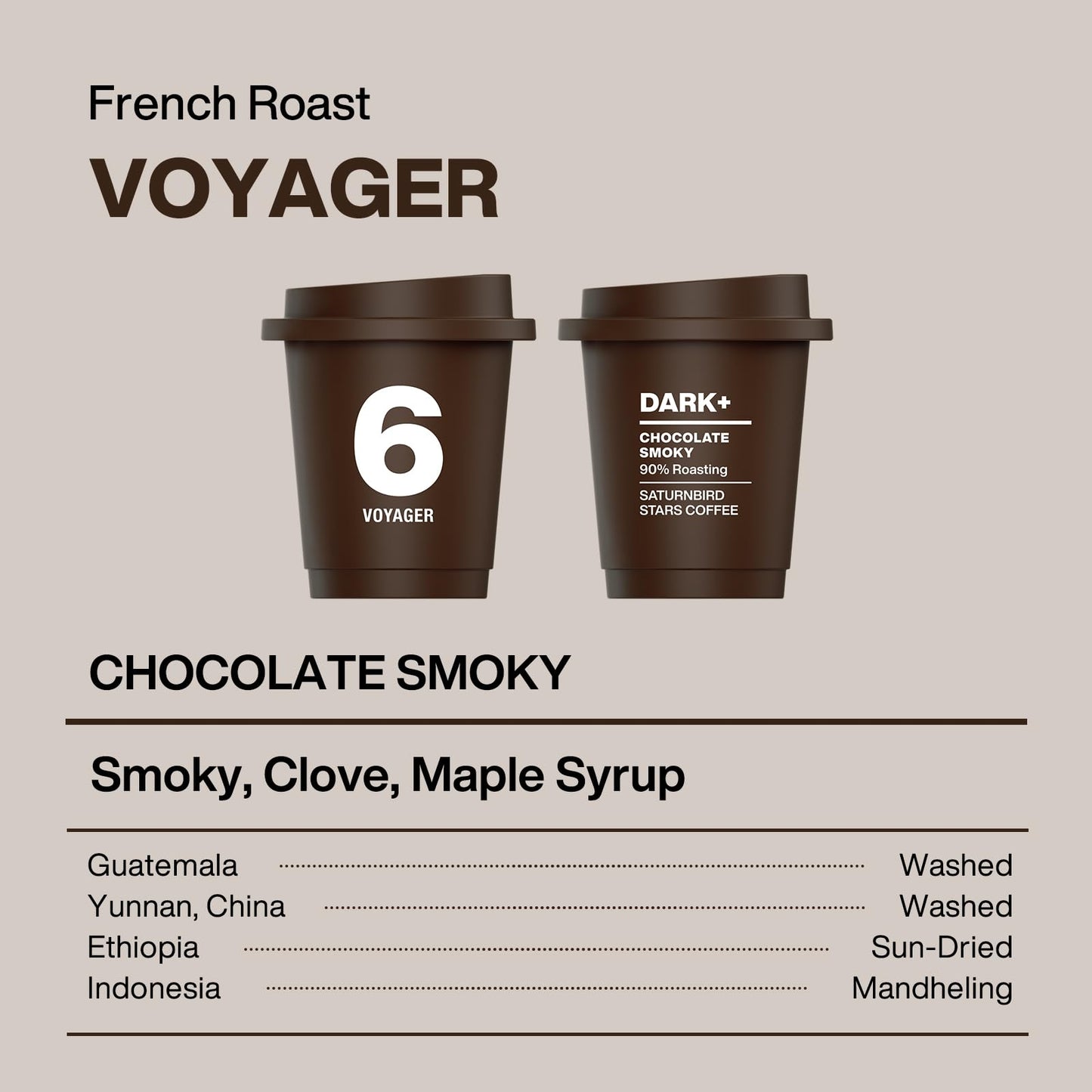 Saturnbird Coffee Instant Cold Brew, French Roast (No.6), 100% Arabica Coffee Powder, Enjoy Cold/Hot, 24 Single Serves Perfect F