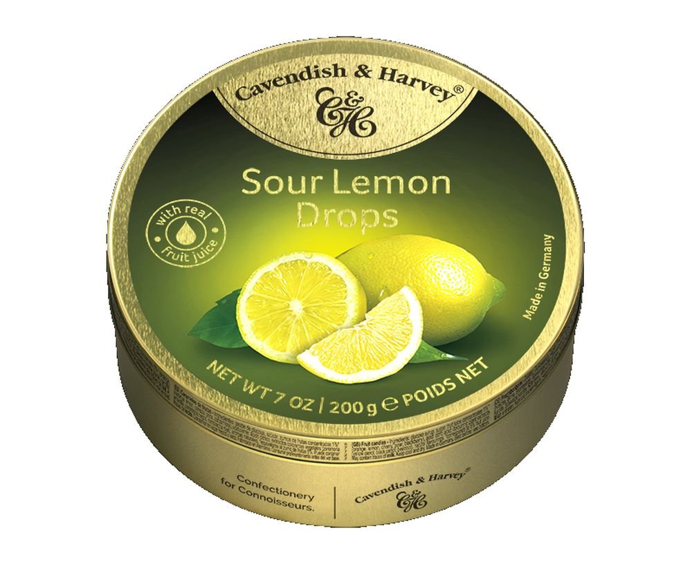 British - Cavendish And Harvey Sour Lemon Drops 200G