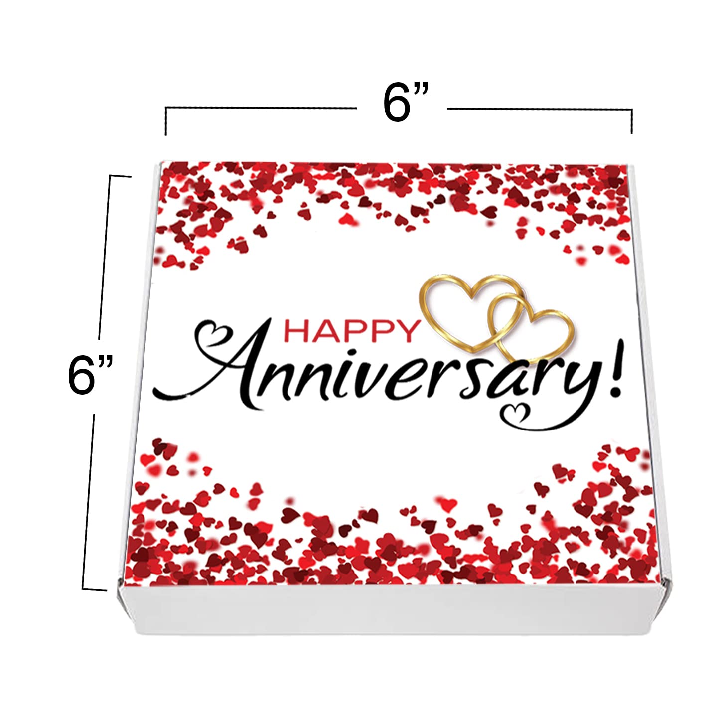 Happy Anniversary Cookies Gift Basket 4 Pack For Men Women Wife Husband Wedding Engagement Boyfriend Girlfriend Spouse | Nut Free | Kosher