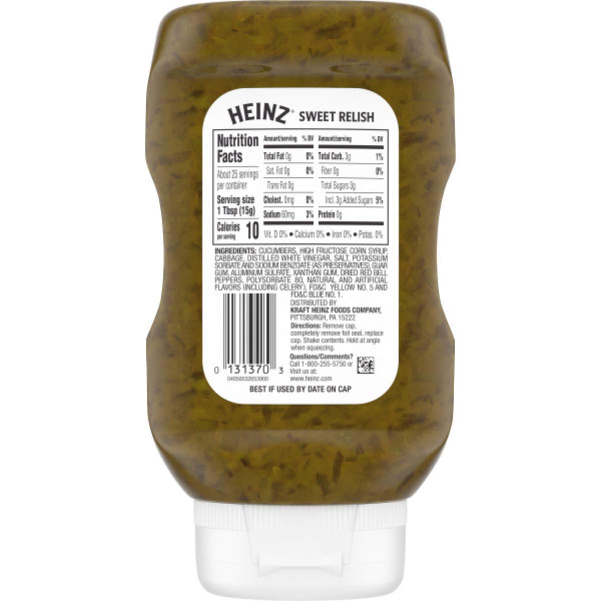 Heinz Sweet Relish 127 Ounce Bottle (Pack of 3)
