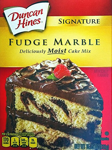 Ducan Hines Signature Fudge Marble Cake Mix (Pack Of 2) 15.25 Oz Boxes