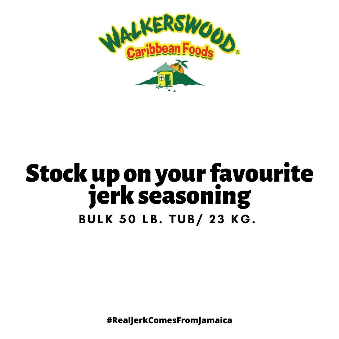 Walkerswood Traditional Jamaican Jerk Seasoning, Hot and Spicy, 50 lb.