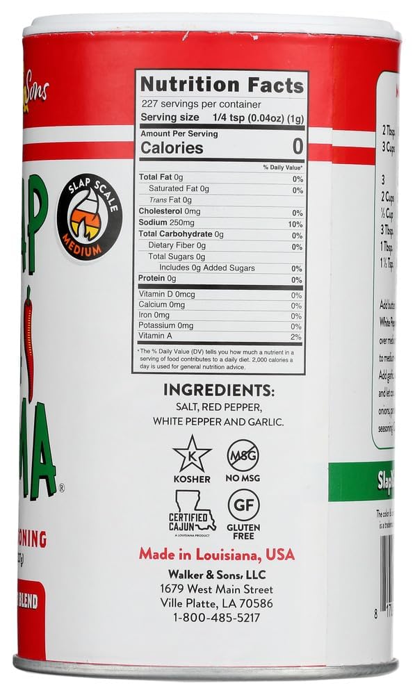 One 8 oz Slap Ya Mama Cajun Seasoning White Pepper Blend