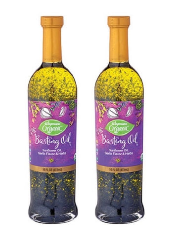 Wegmans Family Pack Basting Oil With Garlic And Herbs (2) 16 Oz. Bottles
