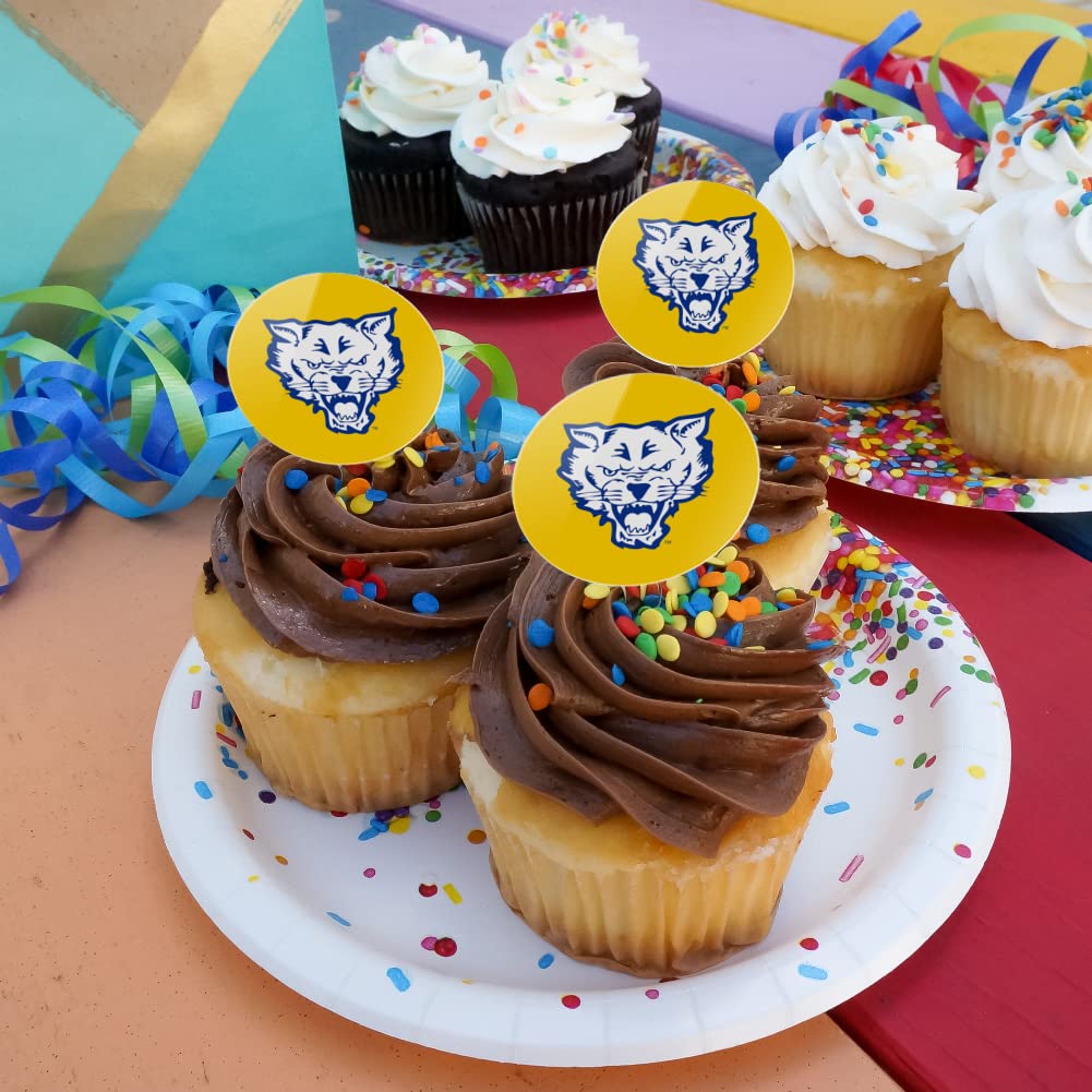 Fort Valley State University Secondary Logo Cupcake Picks Toppers Decoration Set Of 6