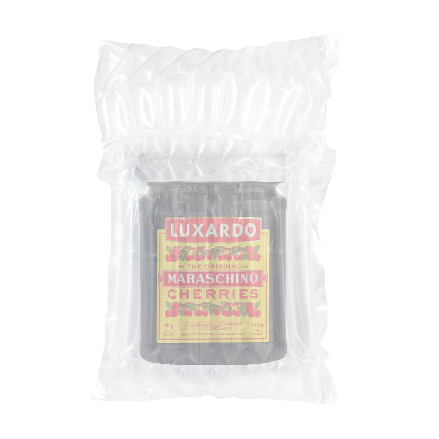 Luxardo Gourmet Cocktail Maraschino Cherries | For Old Fashioned, Manhattan And Desserts | Packed In Special Protective Bubble | 400G Jar (Pack Of 3)