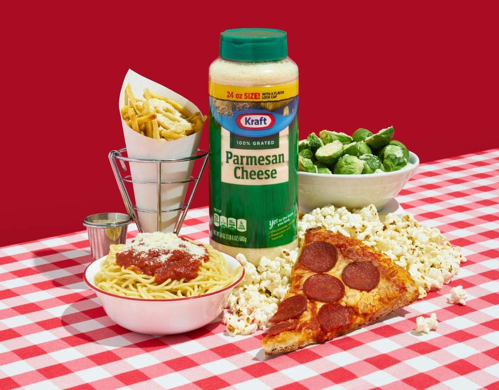 Kraft Grated Parmesan Cheese Set Of 2 Plastic Jars 24Oz/680G Each