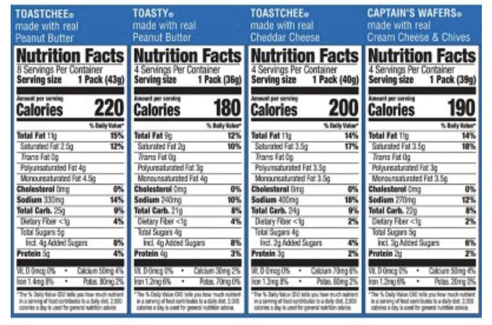 Lance Sandwich Crackers, Variety Pack (1.41 oz., 40 ct.) (2 packs of 20)