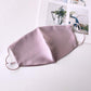Roseward 100% Mulberry Silk Face Mask For Women Fashion Masks Reusable With Filter Pocket-Light Purple