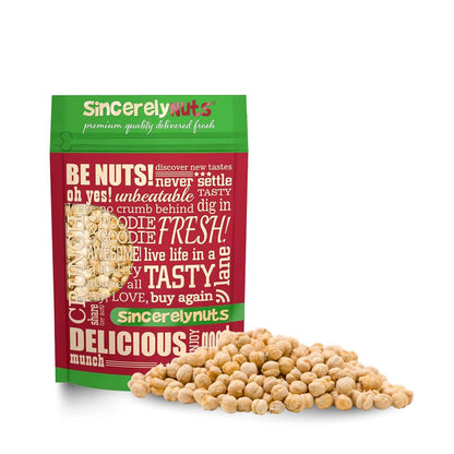 Sincerely Nuts Roasted and Unsalted Chickpeas (1 LB) Plant-Based Protein-Garbanzo Beans-Great Snack or Side Dish Alternative-Veg