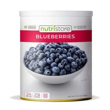Nutristore Freeze Dried Blueberries | #10 Can Fruit | Perfect Healthy Snacks | Bulk Survival Emergency Food Storage Supply | Low