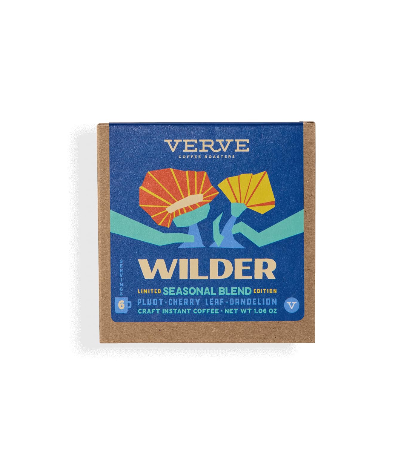 Verve Coffee Roasters Craft Instant Coffee Wilder Blend | Light Roast, Ground, Hand-Roasted | Rwanda, Guatemala, And Peru Blend
