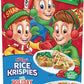 Rice Krispies Breakfast Cereal, Christmas Pack, Family Size, Original with Holiday Colors, 12oz Box (1 Box)